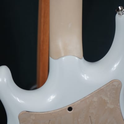 Eklein/Flaxwood Classic Snow Pearl Electric Guitar image 12