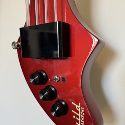 Guild Ashbory Bass 1980's - Red for sale