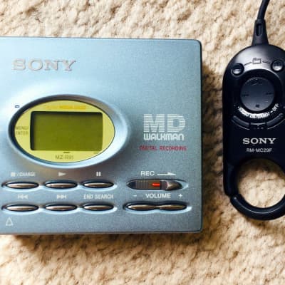 Immagine Sony MZ-R91 Walkman MiniDisc Player, Excellent Blue !! Working!! - 1