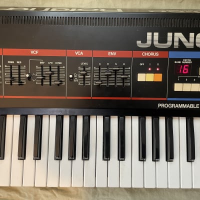 Roland Juno-60 w/ Tubbutec MIDI upgrade, dust cover, semi-rigid bag, etc. image 6