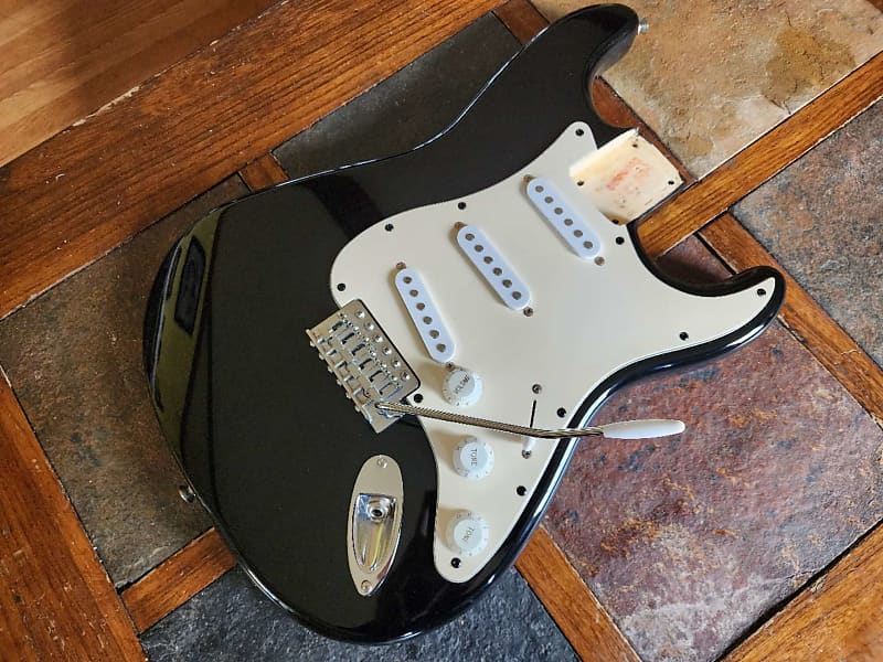 Squier Affinity Strat loaded body SSS - black | Reverb