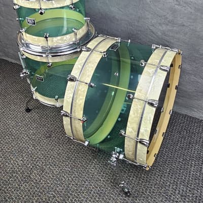 Spaun Hybrid Series Drum Set 15-18-26 2018 - Maple/Acrylic image 2