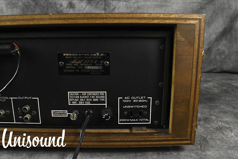 アンプ MARANTZ USA TUNER MODEL 115B Marantz 115B AM/FM Stereo Tuner Hi-Fi Audio Component Tested