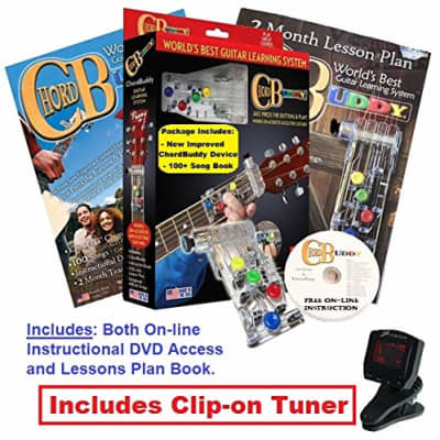 Chord Buddy Canada Left Hand Guitar Learning System Package With Digital Tuner for sale