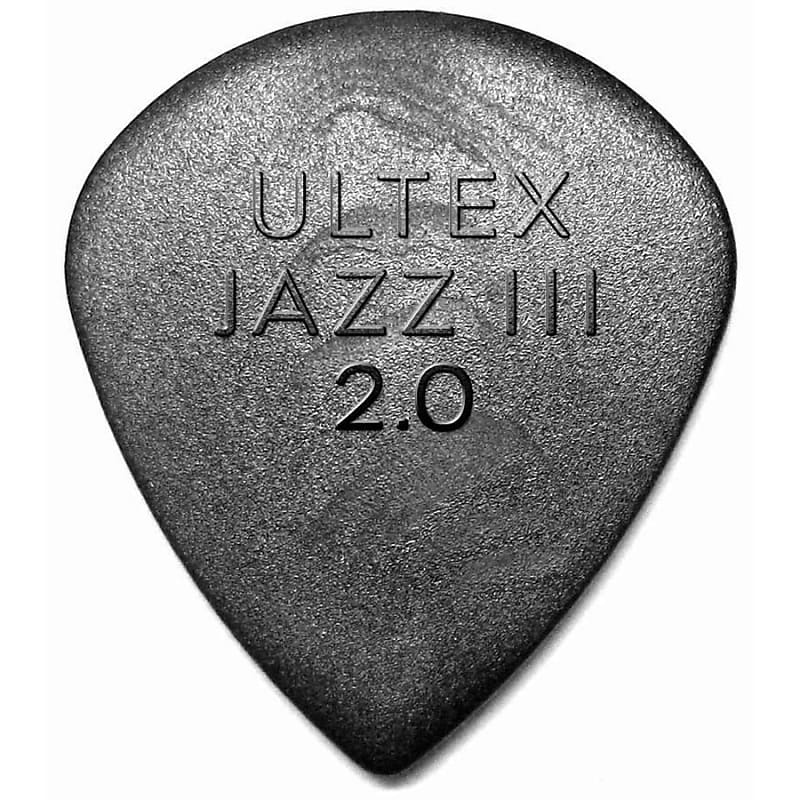 Dunlop 472R20 Ultex Jazz III 2.0mm Guitar Picks (24-Pack) image 1