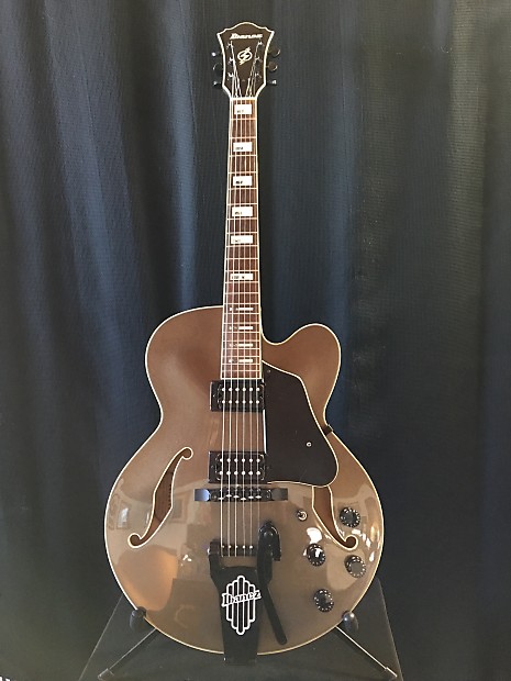 Ibanez Artcore AFS77T MG 12 01 Charcoal Frost Metallic Hollowbody Guitar w hardcase
