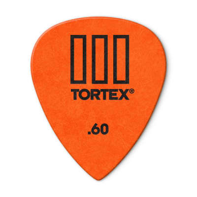 Dunlop 462R.60 Tortex III Standard, Orange, .60mm, 72 Picks image 3