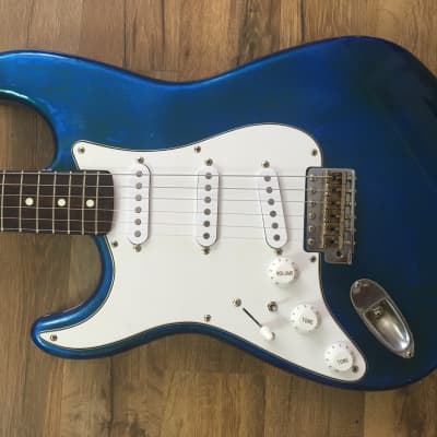 Left Handed Fender MIJ Custom ST62 Strat Lake Placid Blue Relic