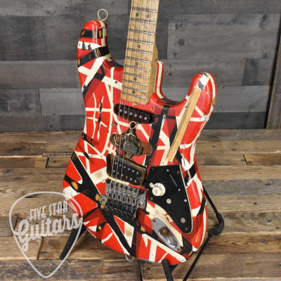 Pre-Owned Fender Custom Shop EVH Frankenstein Replica Tribute Eddie Van Halen, Chip Ellis Masterbuilt - Limited Run with Original Flight Case - Setup by Tom Weber - 1/300 image 9