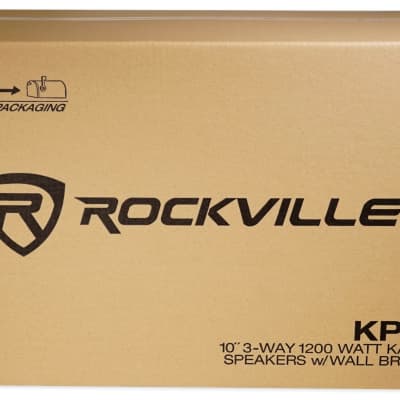Pair Rockville KPS10 10" 1200w Speakers w/Wall Brackets For Restaurant/Bar/Cafe image 6