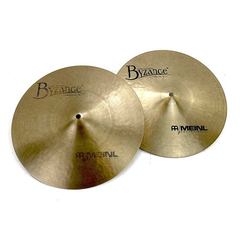 Meinl Byzance 14 Inch Medium Hi-Hat Cymbals | Reverb