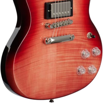 Epiphone SG Modern Figured Electric Guitar, Transparent Red image 3