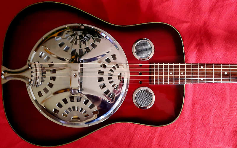 Late 1980's Hohner Dobro Resonator Guitar With Built In Electronics image 1