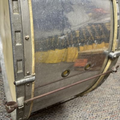 Rare Vintage Barry Drum Co. Collapsable Bass Drum 1923 - Aluminum image 5