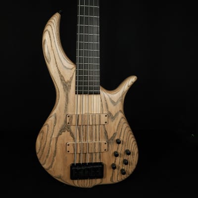 F Bass BN5 5 String Bass 2-Piece Natural Ash Body Ebony Fingerboard image 4