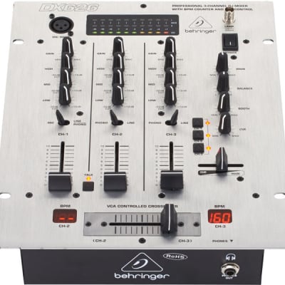 Behringer Pro Mixer DX626 3-Channel DJ Mixer image 2