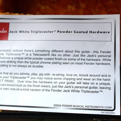 FENDER "Jack White Triplecaster, Maple Fingerboard, Black" HARDCASE image 10