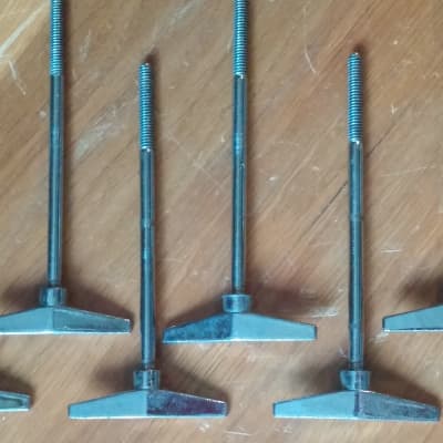 6 Pearl Vintage Bass Drum T Rods Tension Rods 70s 80s 90s image 3