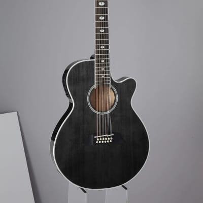 ovation 1858 elite オベーション Vintage 1992 Ovation 1858 Elite Black 12 String Acoustic