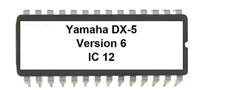 Yamaha DX-5 - Version 6 Firmware OS update Upgrade EPROM for DX5 image 1