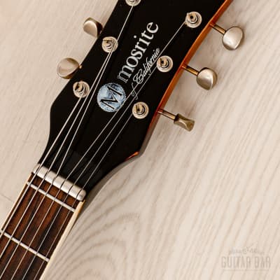 1991 Mosrite Ventures Model USA-Made "Built in Soul" Sunburst w/ Vibramute & Case, Semie Moseley image 4