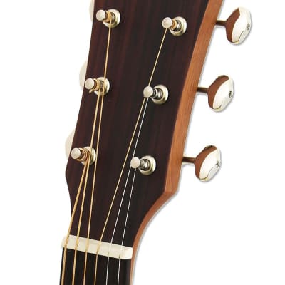 Aria 101-MTTS OM Orchestral Model Spruce Top Mahogany Neck Rosewood Fingerboard Acoustic Guitar image 4