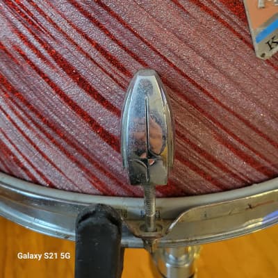 Kawai & Sons Red and Silver Sparkle 13x9 tom. 70's  - Red and Silver sparkle image 8