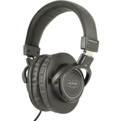CAD Audio MH210 Closed-Back Studio Headphones, 15Hz-22kHz Frequency Response, Black image 1
