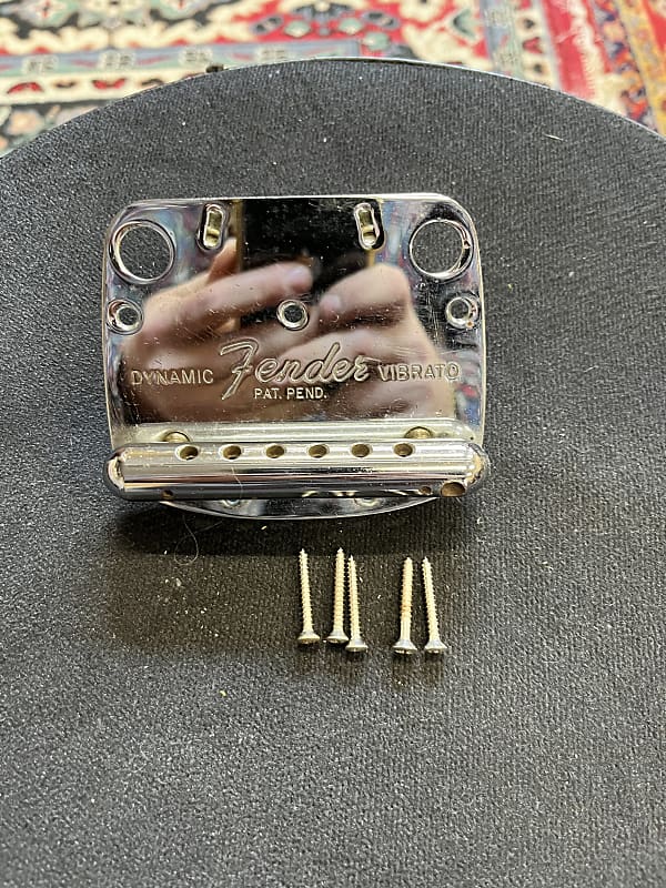 Fender Mustang tailpiece vibrato assembly 1965 Reverb