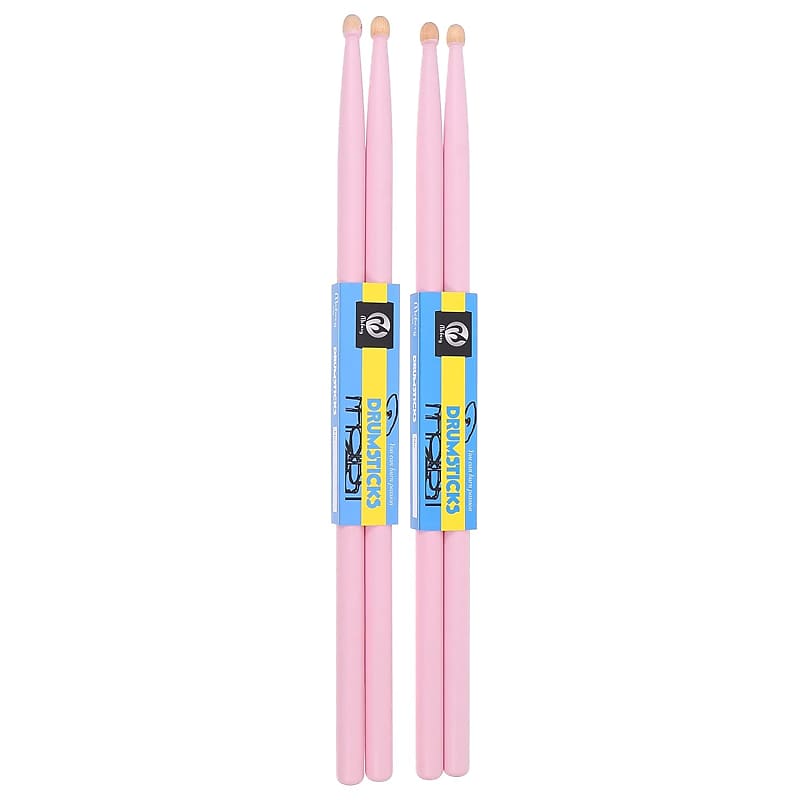 2 Pairs 5A Drum Sticks Nylon Tip Drumsticks Maple Wood Drum Reverb
