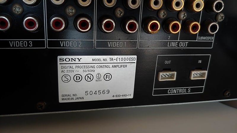 SONY TA-E1000ESD Digital Processing Control Amplifier Hi-End | Reverb