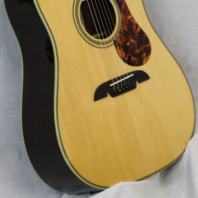 Alvarez MD70E Herringbone Masterworks Series Dreadnought Acoustic/Electric Guitar - 2024 - Natural - w/Alvarez FlexiCase image 3