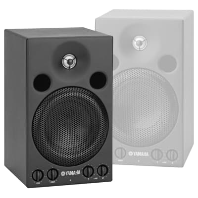 Yamaha MSP3 4" 2-Way Active Powered Studio Monitor Speakers w Stands & Cables image 5