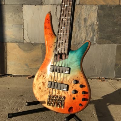 Ibanez SR1605DW 5 String Electric Bass Autumn Sunset Sky image 1