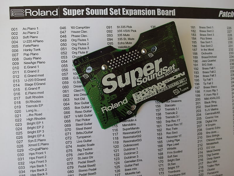 Roland SR-JV80-07 Super Sound Set Expansion Board | Reverb France