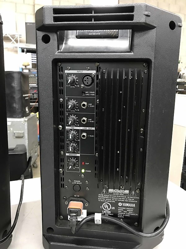 Yamaha MSR100 Powered Speaker Systems (PAIR) USED with Soft Yamaha MSR100 Powered Speaker Systems (PAIR) USED with Soft
