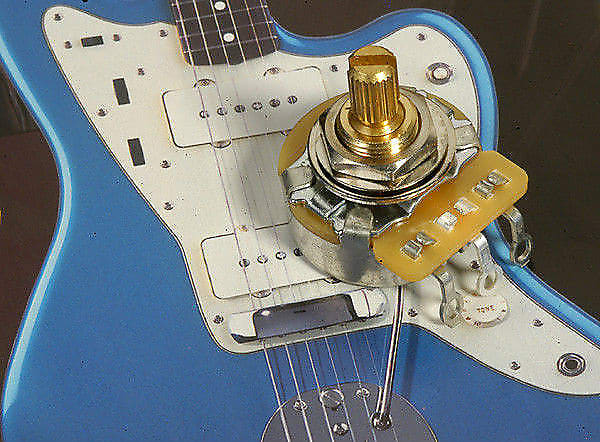 Genuine Fender Jazzmaster/Strat 1 Meg Audio Taper Pot, Split Shaft 0054032049 image 1