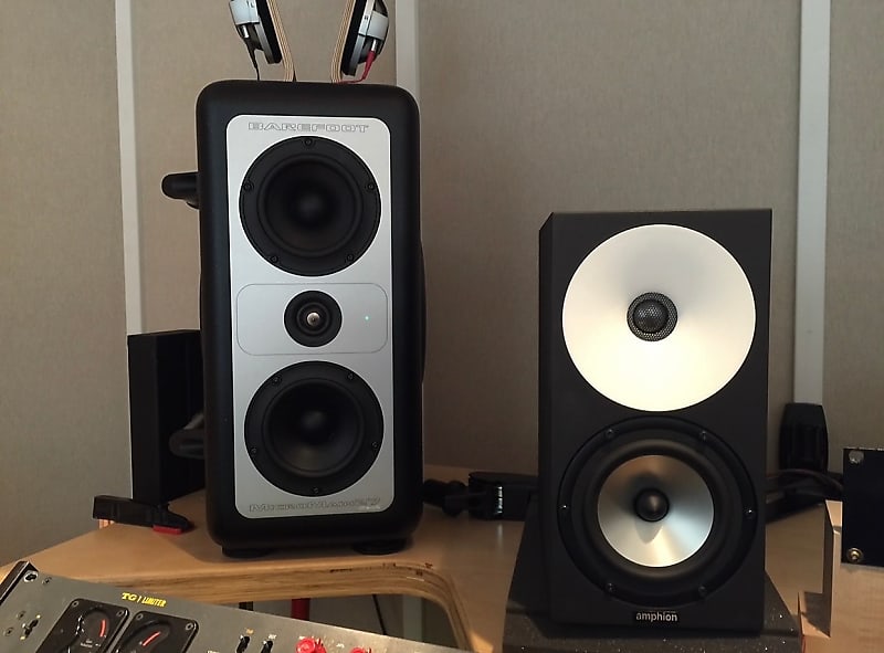 Amphion One15 and Adcom gfa 545 Amp (modded By Jim Williams) | Reverb