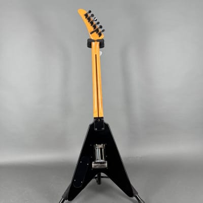 Epiphone Flying V 2 black Zebra PUs black hockey headstock RARE 1982 - 1986 - schwarz image 10
