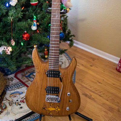 Highline Guitars Custom built ash wood guitar 2020 Natural Ash image 3