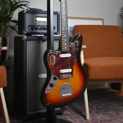 1998 Fender Japan “Order” JG66 Jaguar Left-Handed Sunburst, CIJ, Limited, Offset image 12