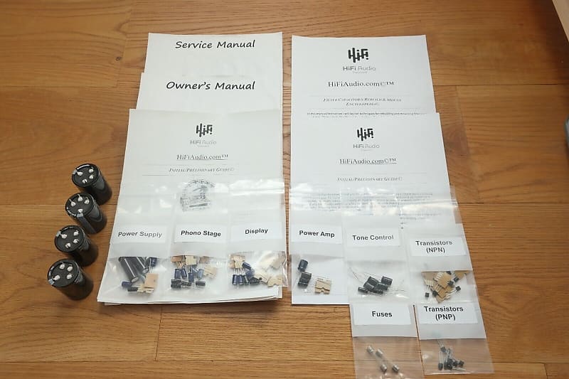 Pioneer SA-7800 restoration kit filter capacitor repair rebuild fix  			