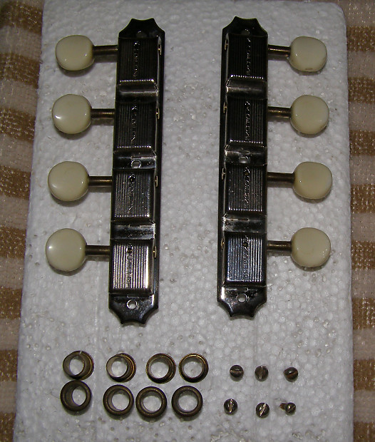 1950s1960s Kluson Deluxe Single Line Mandolin Strip Tuners Reverb