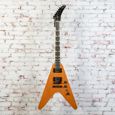 Gibson - Dave Mustaine Flying V EXP - Electric Guitar - Antique Natural w/ Custom Hardshell Case with Dave Mustaine Silhouette - x0264 image 2