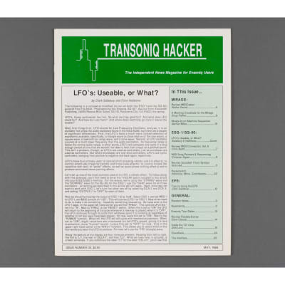 Transoniq Hacker Ensoniq User's Newsletter Issue #35