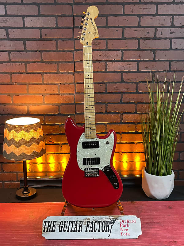2019 Fender Mustang 90 Electric Guitar P90 Pickups, Maple Reverb