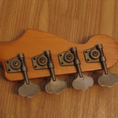 1980s Squier by Fender Bullet Bass Neck w/Tuners - P-Bass "C" width (1.75") image 5