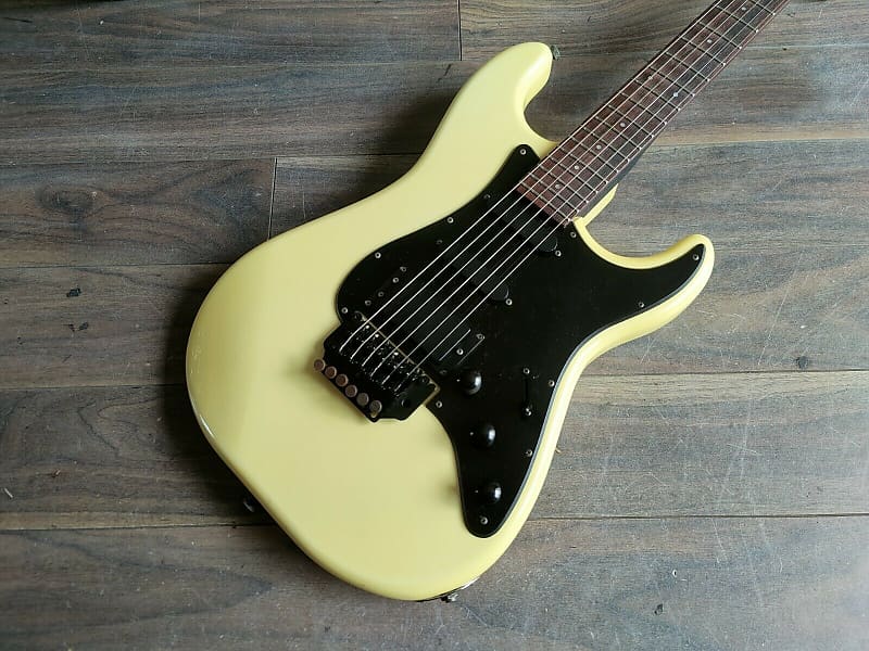 1980's Fresher Japan Contemporary HSS Stratocaster (Cream/Black) image 1