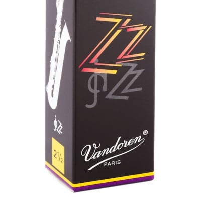 Vandoren Jazz Zz Baritone Saxophone Reeds, 5 Ct, 2.5 Strength image 1