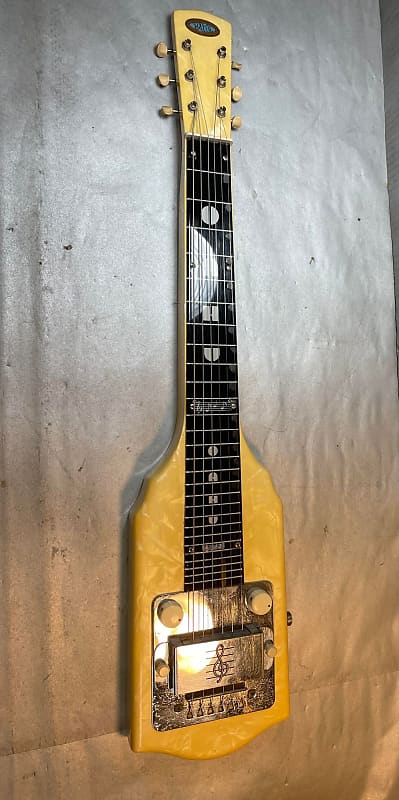 1952 Oahu- Lap Steel- White Mother of Pearl White Pearl - With Original Hard Case - Original Pots image 1